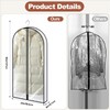 Preocea 4 Pack Garment Bags Suit Covers, Clear, 127 cm,