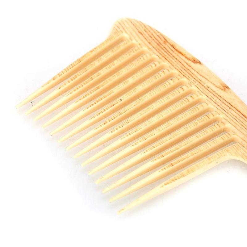 Peine para cabello rizado, peine de dientes anchos cepillo desenredante