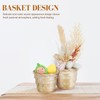 Ciieeo 4Pcs Small Woven Baskets Portable Storage Baskets for Desktop
