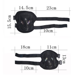 Upstore Knee Pad Elbow Pads Wrist Guards Protective Gear Set for Skateboarding Cycling Roller Skating and Other Outdoor Sports Safety Protective Gear Pads Set for Adult Women Men (Black)