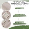 Hetto Blonde Clip-In Real Hair Extensions, Remy Hair Extensions, Platinum