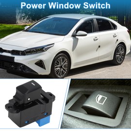 A ABSOPRO Elektrischer Fensterschalter für Kia K3 2011-2015 Fenstersteuerschalter ABS Schwarz Hinten Links Rechts