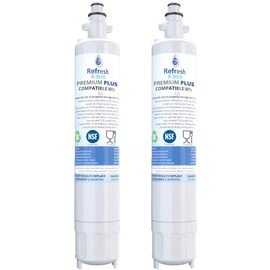Refresh NSF-53 Replacement Refrigerator Filter Compatible With GE RPWF, R-3600 and FILTER models RWF1063, RWF3600A, RPWF, WSG-4 (does NOT fit RPWFE) - 2 Pack