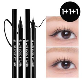 Lire [Trial Special/GS No. 1] Rire Lux Liquid Eyeliner 3-Piece Set - Liquid_RealBlack/+RealBlack/+RealBlack / [체험특가/GS1위] 3종세트 리르 룩스 리퀴드 아이라이너 - 리퀴드_리얼블랙/+리얼블랙/+리얼블랙