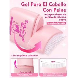 LUHI Barra de Cera para el Cabello,Gel Para Cabllo Con Peine, Gel para Cabello Mujer, No Grasosa, Sin Residuos,Cera de peinado suave y lisa para cabel