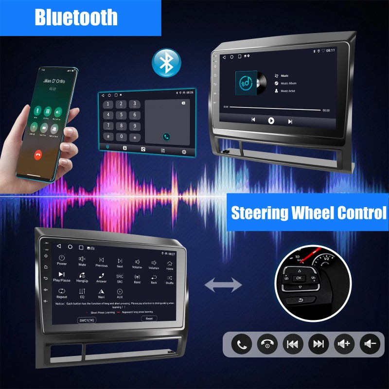 ESSGOO For Toyota Tacoma 2005-2013 Android 14.0 Car Stereo Radio