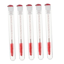 DOITOOL Lash Spoolie Brush Eyelash Applicator Set 10pcs Eyelash Brush Tube Eyebrow Brush Tube for Women Comfortable to Hold Handle Clean Stylish