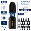 20 x Rennie Tools 25mm Long PH3 Impact Screwdriver Driver