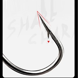 HOUSON 120 PCS fishing hooks, treble hooks, fishing hooks, treble hooks, carbon steel for sea fish, with barbs, size 2#, 4#, 6#, 8#, 10#