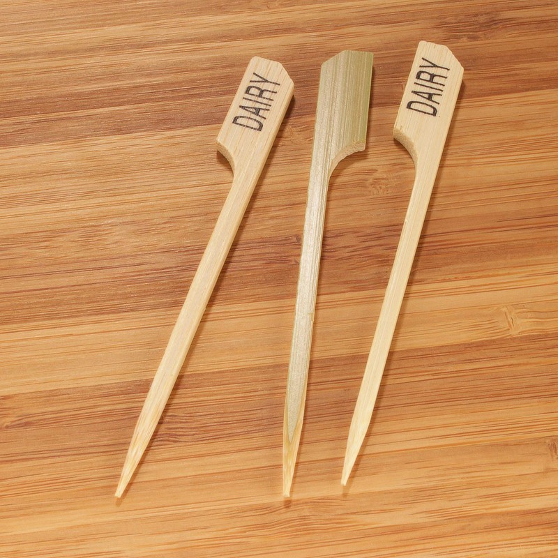 BambooMN - Dairy Marker Bamboo Paddle Pick - 3.5" (9cm)