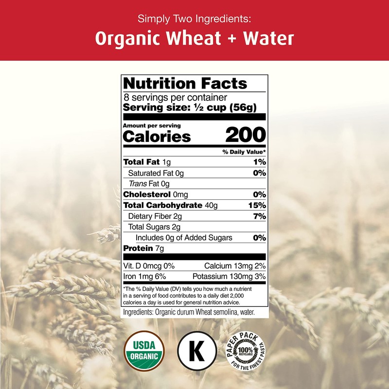 Organic Felicetti Cavatappi Pasta Italian Non-GMO 16oz (454g) 4 Pack