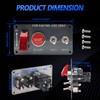 12 V Ignition Switch Panel 4 in 1 Carbon Fibre