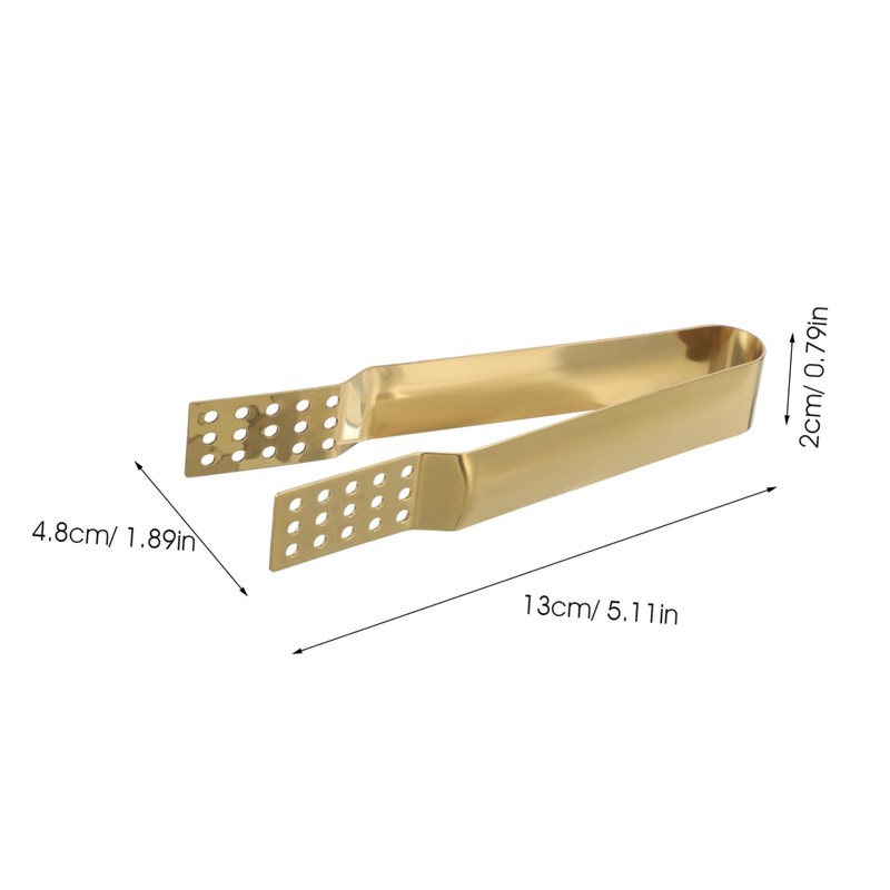 Alipis 4sets Tea Bag Squeezer Tongs Bread Clips Metal Tong