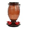Perky-Pet 9106-2 Prohibition Top-Fill Glass Hummingbird Feeder Brown 36 oz