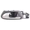 TRQ Left Interior Door Handle Gray Housing with Silver Lever