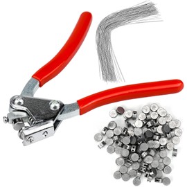 Sealing Pliers Set,Electric Meter Seals, 165mm Curved Handle Sealing Pliers, 80 Seals & 80 Wire Pieces (170mm)