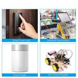 2 Channel Relay Module, DC5V-24V LAN Ethernet Relay Board Controller Module, High Quality 2-Way Relay Board Delay Switch, for Replacement Circuit Board Web Server Electronics Kit