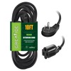 GREATIDE Cable de extensión de enchufe plano de 10 pies,