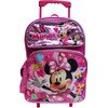 Ruz Minnie Mouse 16" Large Rolling School Backpack Girls Book