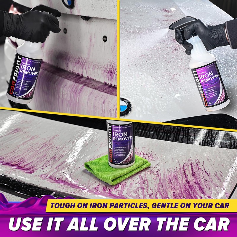 Iron Remover for Car Detailing – Iron Decon Spray, Pulls