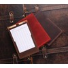 Robrasim Handmade Leather Yardage Book Cover, Leather Golf Scorecard Holder