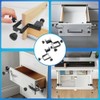 Aswalling 2Pcs Drawer Front Mounting Clips,Cabinet Drawer Installation Clamps Hardware