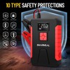 16000A Car Jump Starter with Air Compressor with USB Charge