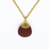 Gempires Natural Red Jasper Teardrop Necklace, Healing Stone Jewelry, Pendant