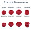 Replacement Eartips Compatible with Powerbeats 3 Powerbeats 2/1, 4 Pairs