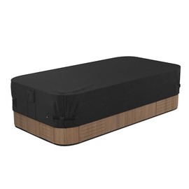 iBirdie - Cubierta impermeable para bañera de hidromasaje, 158 x 97 pulgadas, para 8 x 13 pies, 156 x 96, 154 x 94, 152 x 92, protectores...