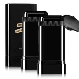 2Pack Safe and Convenient Comb Hair Dye, Portable Hair Dye Comb For Gray Hair Coverage, Waterproof and Sweat-Proof, 2 in 1 Instant Dye, for Women & Men(BLACK)