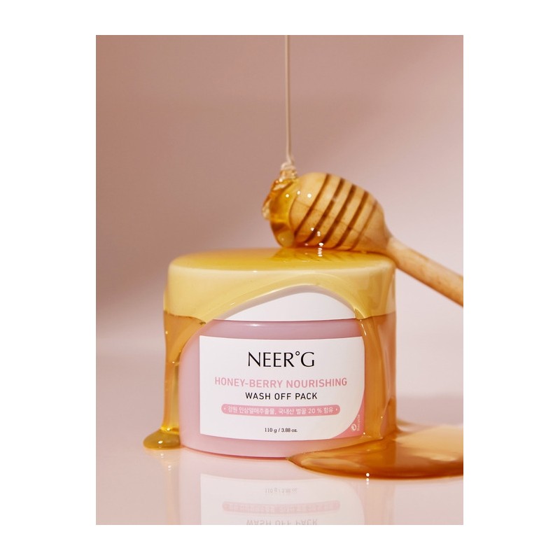 Honeyberry Nourishing Wash-Off Pack 110g (Sponge + Wash-Off Pack 3
