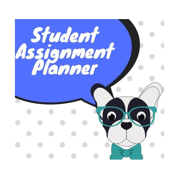 Student Assignment Planner: Undated Daily/Weekly Assignment/Homework Planner Journal Notebook. 8.5