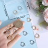 Beebeecraft 1 Box 16Pcs Huggie Hoop Earring Findings 18K Gold