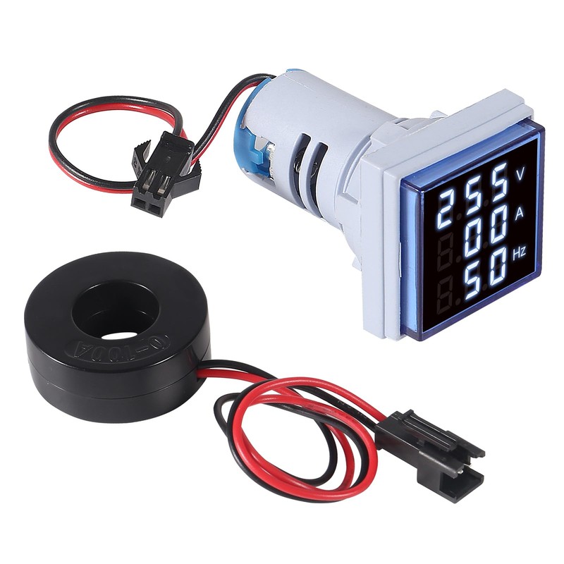 XIITIA 3pcs 3 in 1 60-500V 0-100A AC Digital Ammeter