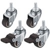 Screw Type Caster 360 Degree Rotation Replacement Caster with M6