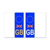 CafePress EU Number Plate Identifier for Great Britain Rectangle Car