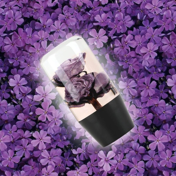 Unbranded Universal 10cm JDM Clear Purple Real Rose Flower Manual