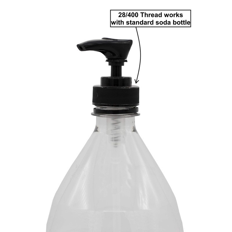 Creative Hobbies Black Plastic Dispenser Pumps with Screw Collars -