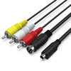 VMC-15FS VMC Audio Video Cable, AV to RCA Cable Cord