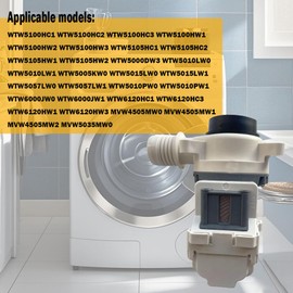 2024 Washer Drain Pump W11399437 Replacement for Whirlpool, Maytag, Kenmore, Crosley Appliances Replace Part Numbers W11399437 W11259498 4961028 AP6974144 PS12731241 EAP12731241