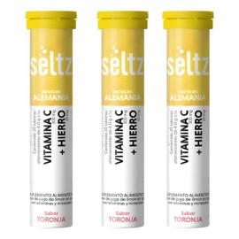 Hierro + Vitamina C Seltz 3 Pack Tabletas Efervescentes