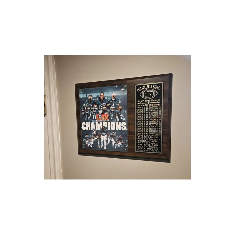 na Philadelphia Eagles 2024-2025 Super Bowl 59 Champions 12" X