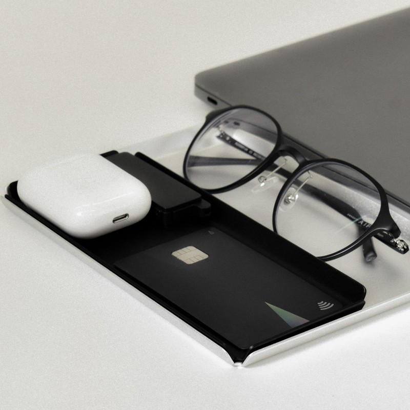 PROGETTO 2.70 Aluminum Tray A7tate Black