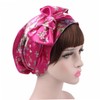 Minkissy Silk Sleep Cap Floral Design Satin Headscarf for Chemotherapy