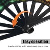 DONGKER Line Dancing Popping Fan,Foldable Handheld Fan with Holster for