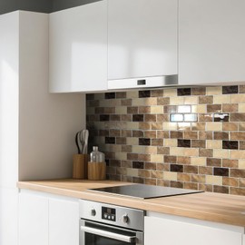 Art3d Peel and Stick Backsplash Tiles – 12"x12" Yellow Jasper Thicker Design, Self-Adhesive Wall Tile for Kitchen & Bathroom