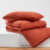 JAJU [JAJU] High-Density Peach Skin Blanket Pillowcase Set_SS_Orange