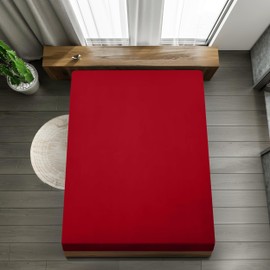 Utopia Bedding 1, Polyester, Rood, 90 x 200 cm