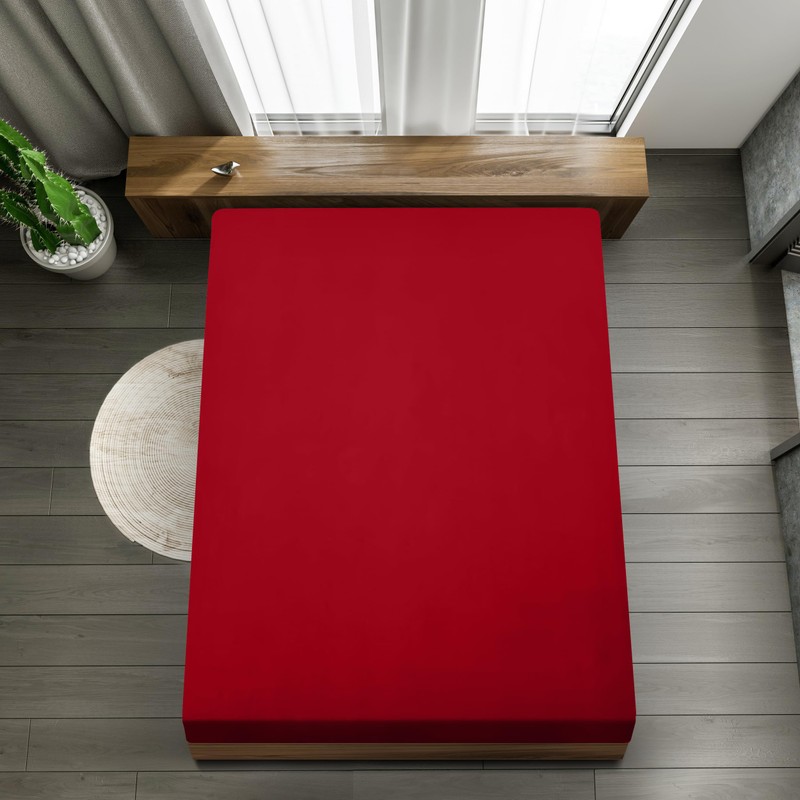 Utopia Bedding 1, Polyester, Rood, 90 x 200 cm